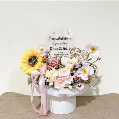 Bloom Box Akrilik Ucapan Wedding Majene