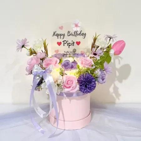 Bloom Box Akrilik Ucapan Ulang Tahun Majene